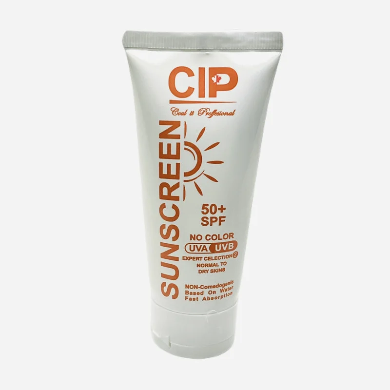 کرم ضدآفتاب بدون رنگ سی آی پی با SPF50، مدل ph محافظ UVA ،UVB، مناسب پوست خشک و معمولی حجم 50 میلی‌لیتر