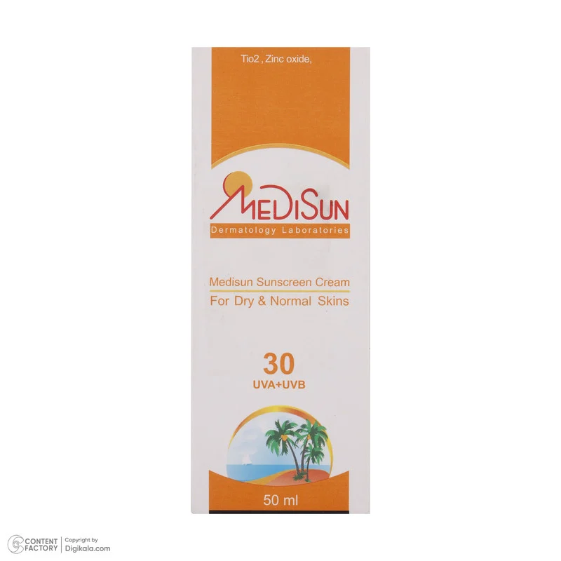 کرم ضدآفتاب مدیسان SPF30، حجم 50 میلی‌لیتر