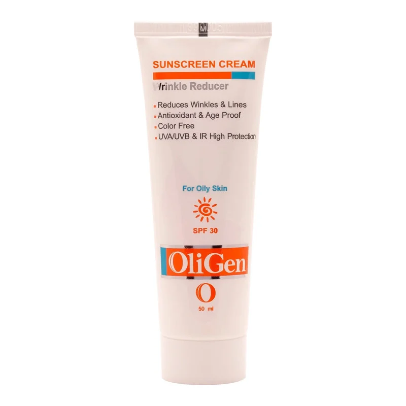 کرم ضد آفتاب بی رنگ الی ژن spf 30 مدل 02 مناسب پوست چرب حجم 50 میلی لیتر