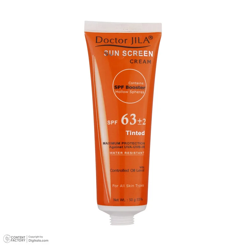 کرم ضدآفتاب دکتر ژیلا مدل Tinted با SPF63، حجم 50میلی‌لیتر