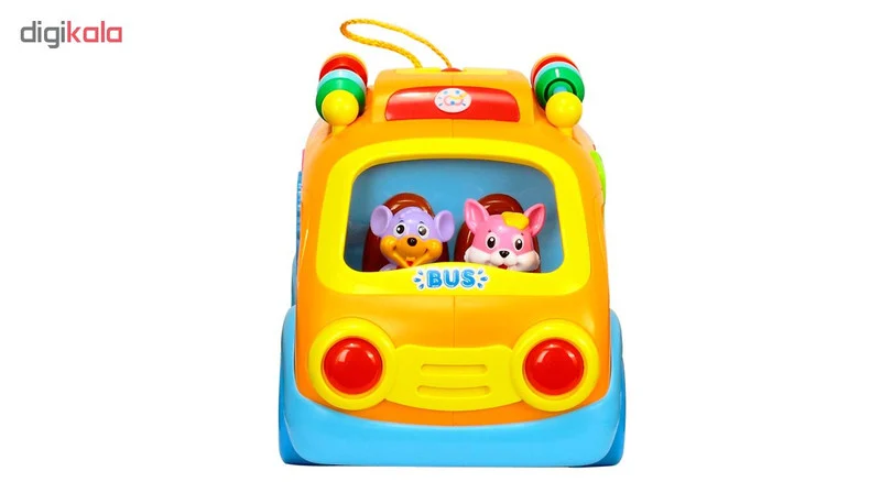اسباب بازی آموزشی هولی تویز مدل Happy Bus کد H6 به همراه عروسک مافین