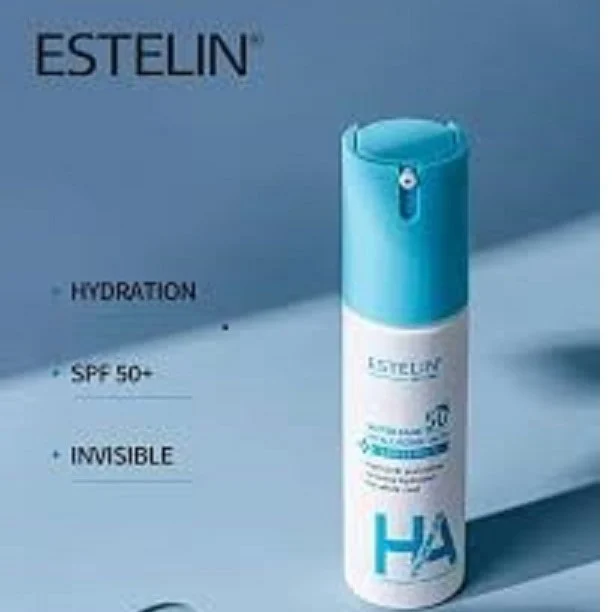 کرم ضد آفتاب بی رنگ استیلن SPF50 مدل هیالورونیک اسید محافظ UVA و UVB و PA++ مناسب برای انواع پوست حجم 60 میلی لیتر