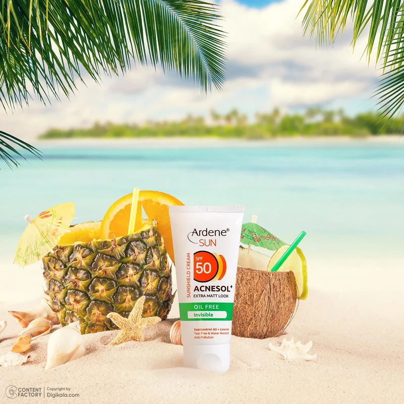 کرم ضدآفتاب آردن مدل  ACNESOL، حجم 50 میلی‌لیتر