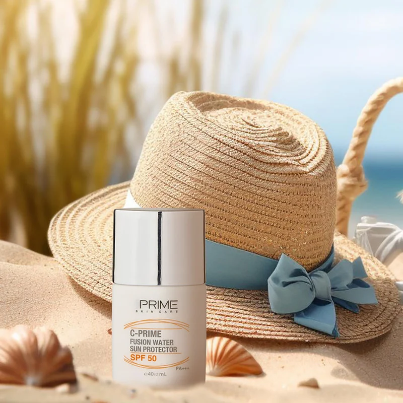 لوسیون ضدآفتاب بی‌رنگ پرایم SPF50 مدل Fusion Water، مناسب پوست‌های چرب، حجم 30 میلی‌لیتر