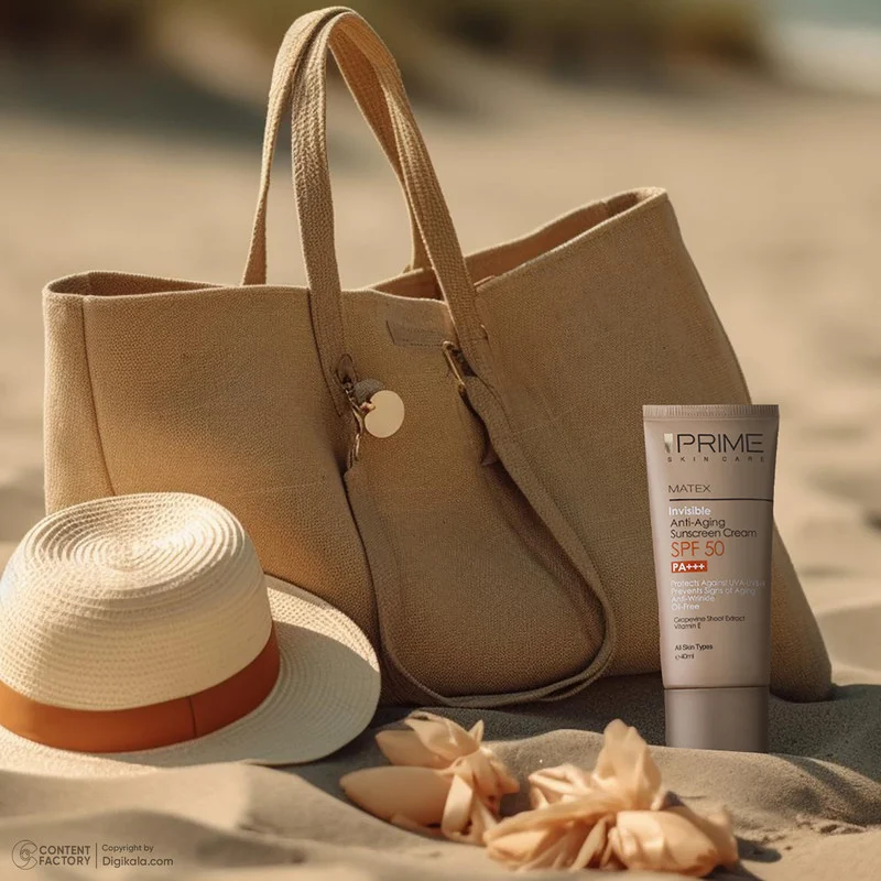 کرم ضدآفتاب بدون رنگ پرایم مدل Anti Aging SPF50، حجم 40 میلی‌لیتر