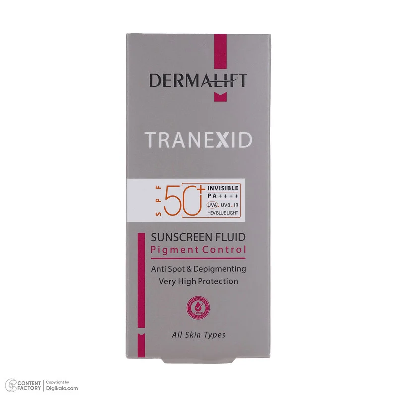 فلوئید ضد آفتاب درمالیفت مدل Tranexid حجم 40 میلی لیتر