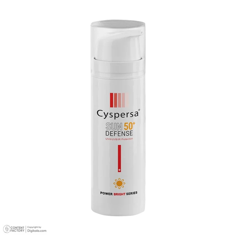 کرم ضدآفتاب بی‌رنگ سیسپرسا SPF50 مدل ضدلک ‌مناسب انواع پوست، حجم 50 میلی‌لیتر