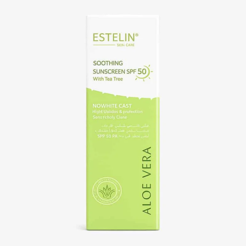 کرم ضد آفتاب بی رنگ صورت و بدن استیلن SPF 50 مدل ALOE VERA محافظ UVA و UVB مناسب برای انواع پوست حجم 60 میلی لیتر