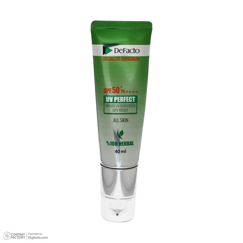 کرم ضد آفتاب بی‌رنگ دیفکتو SPF 50 مدل professional ‌مناسب برای انواع پوست‌ حجم 40 میلی‌لیتر