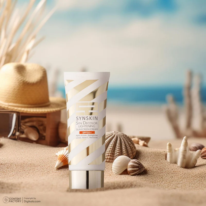 ژل کرم ضد آفتاب بدون رنگ ساین اسکین SPF50 مدل Decolor محافظ UVA ،UVB، روشن‌کننده، مناسب انواع پوست حجم 40 میلی‌لیتر