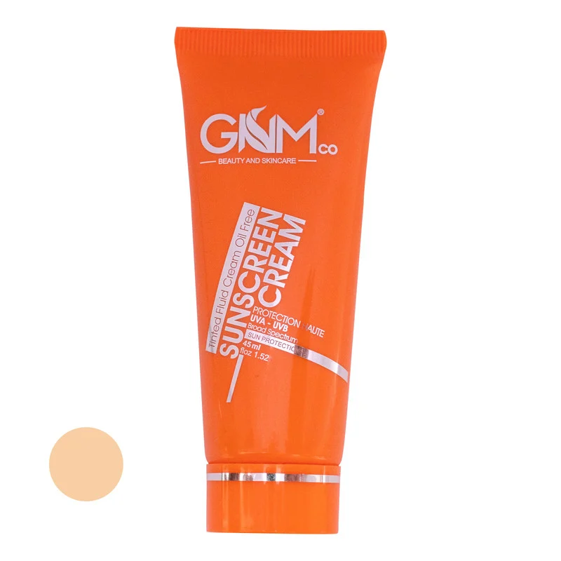 کرم ضد آفتاب رنگی جی ان ام SPF 50 مدل ‌Highly Effective D1 ‌محافظ UVA ،UVB و PA++، ضد حساسیت، مناسب پوست‌های خشک حجم 45 میلی‌لیتر