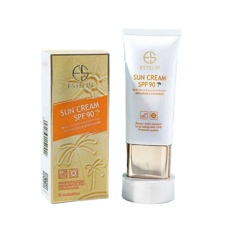 کرم ضد آفتاب بدون رنگ استیلن SPF 90 مدل anti agin ‌مناسب انواع پوست‌ حجم 60 میلی‌لیتر