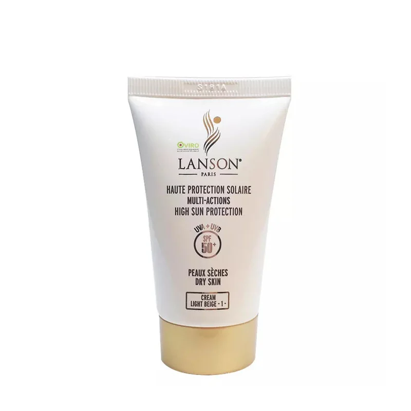 کرم ضدآفتاب رنگی لانسون SPF50 مدل مولتی اکشن شماره 1، مناسب پوست‌های خشک، حجم 40 میلی‌لیتر