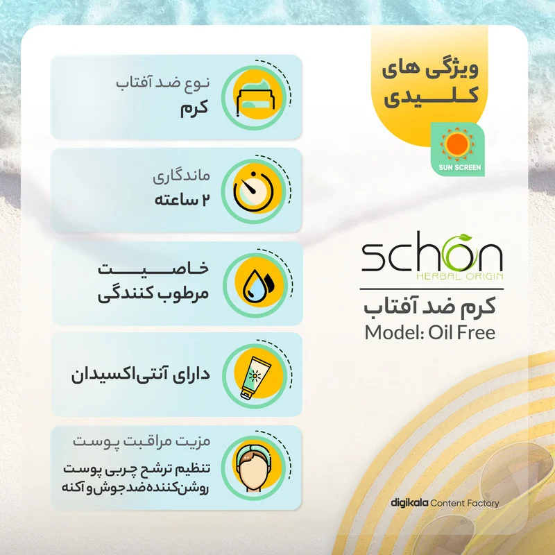 کرم ضدآفتاب شون مدل Double Shield حجم 50 میلی‌لیتر
