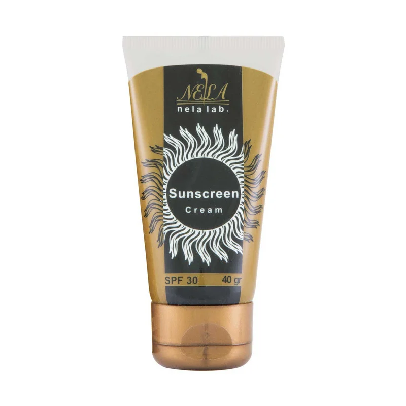 کرم ضد آفتاب بیرنگ لابراتوار نلا SPF 30 مدل 31 محافظ UVA ،UVB، مقاوم در برابر تعریق و آب مناسب برای انواع پوست وزن 40 گرم