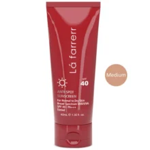 کرم ضدآفتاب و ضدلک رنگی لافارر مدل SPF40-Medium، مناسب پوست‌های خشک و معمولی، حجم 40 میلی‌لیتر