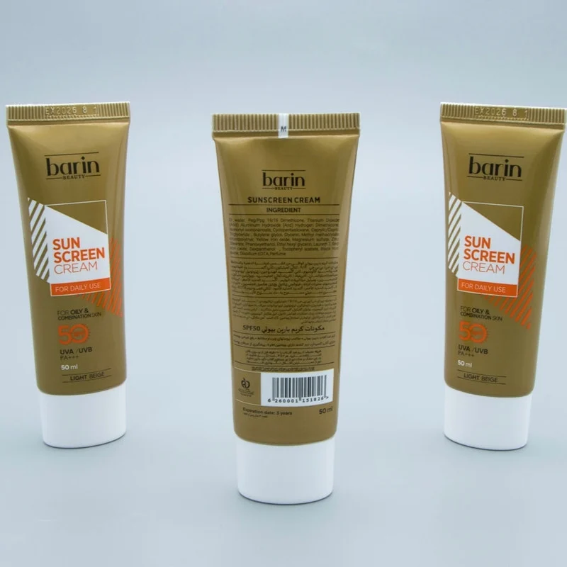 کرم ضد آفتاب رنگی بارین بیوتی SPF 50 مدل LB مناسب پوست‌ های چرب و مختلط حجم 50 میلی‌ لیتر