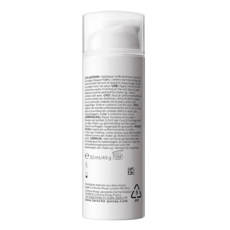 کرم ضد آفتاب بدون رنگ لاروش پوزای SPF 50 مدل ANTHELIOS OIL CORRECT مناسب پوستهای چرب و مختلط حجم 50 میلیلیتر