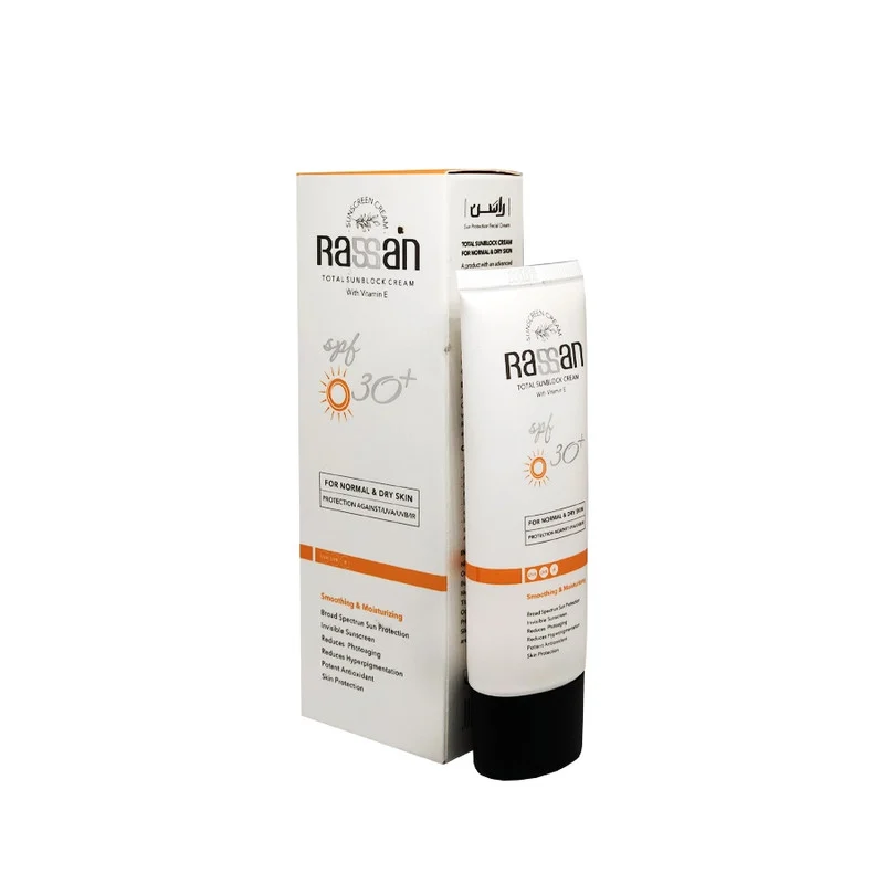 کرم ضد آفتاب بدون رنگ راسن SPF 30 مدل spectrun مناسب پوستهای معمولی حجم 40 میلی لیتر