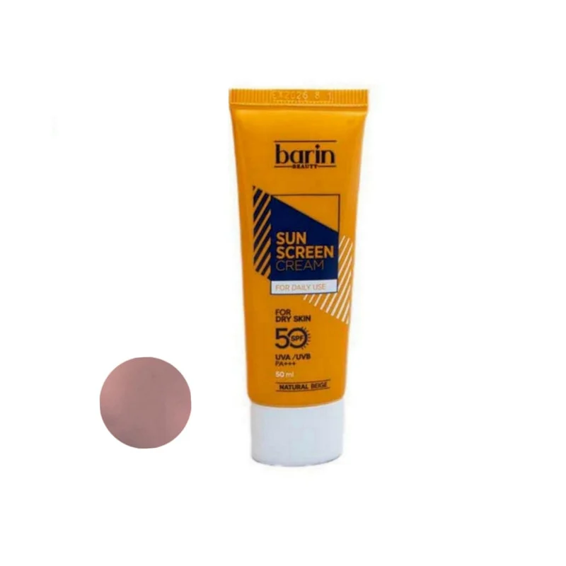 کرم ضد آفتاب رنگی بارین بیوتی SPF 50 مدل NB ‌مناسب پوست‌ های خشک حجم 50 میلی‌ لیتر