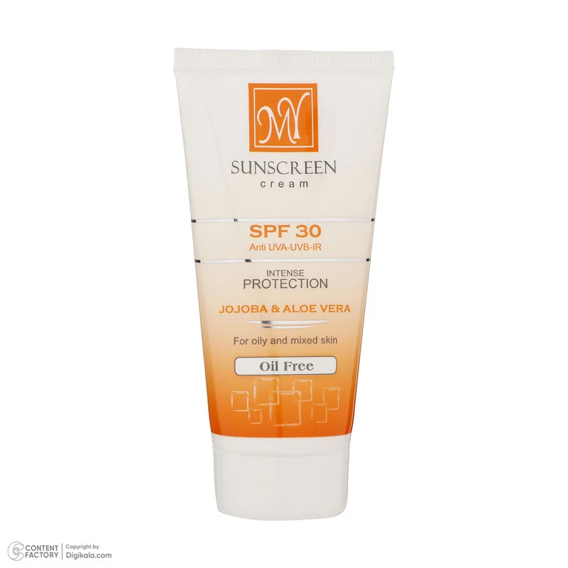 کرم ضدآفتاب بی‌رنگ مای SPF30 مدل Intense Protection، مناسب پوست‌های مختلط و چرب، حجم 50 میلی گرم