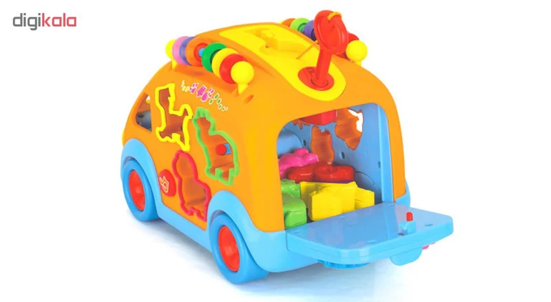 اسباب بازی آموزشی هولی تویز مدل Happy Bus کد H6 به همراه عروسک مافین