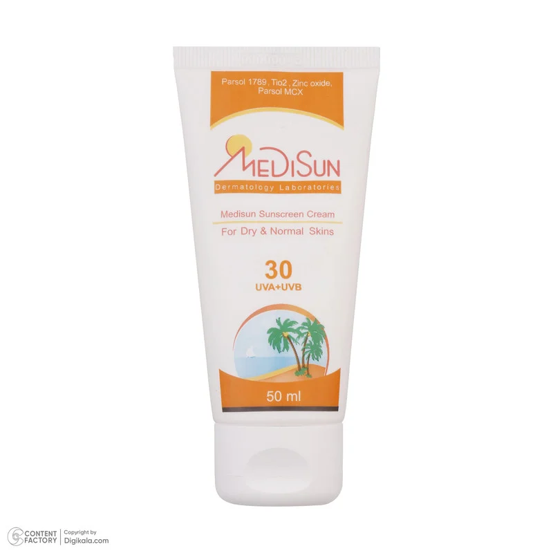کرم ضدآفتاب مدیسان SPF30، حجم 50 میلی‌لیتر