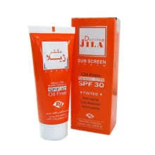 کرم ضد آفتاب رنگی دکتر ژیلا Spf30 مدل Parsol 1789 محافظ UVA ،UVB، ضد پیری، ضد حساسیت، مناسب انواع پوست حجم 30 گرم