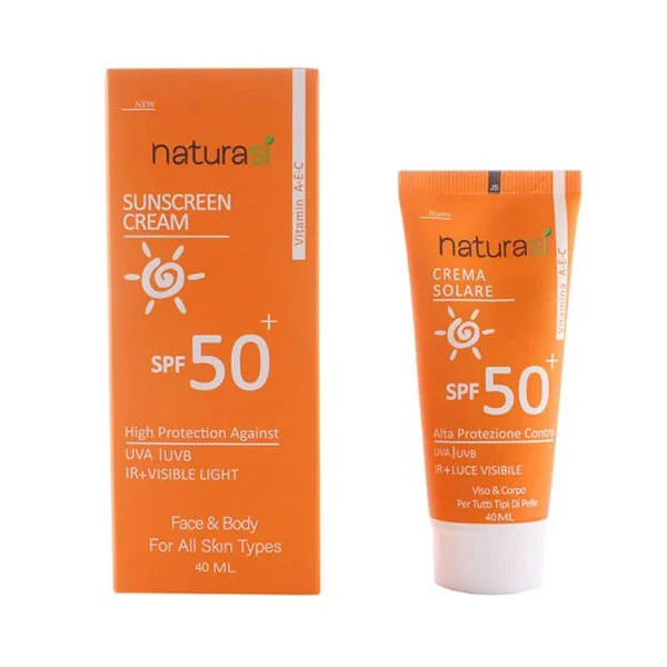 کرم ضد آفتاب بیرنگ دست و صورت ناتوراسی SPF 50 مدل فیوژن واتر محافظ UVA ،UVB و IR ، مناسب برای انواع پوست حجم 40 میلیلیتر