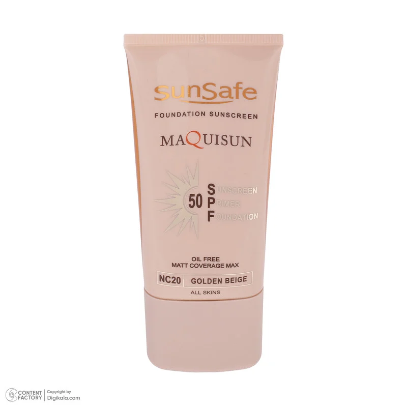کرم ضدآفتاب رنگی سان‌سیف SPF50 مدل NC20 مناسب انواع پوست، حجم 40 میلی‌لیتر
