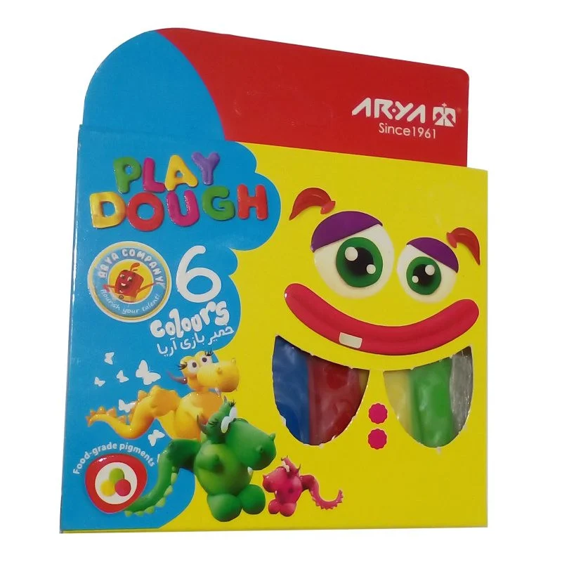 خمیر بازی آریا مدل double 6 color کد 007 بسته 2 عددی