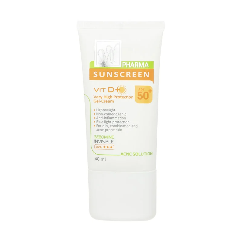 کرم ضدآفتاب بی‌رنگ مای سری فارما مدل SPF50، مناسب پوست‌های چرب و مختلط، حجم 40 میلی‌لیتر