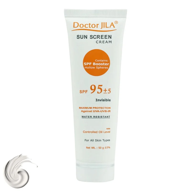 کرم ضدآفتاب دکتر ژیلا مدل Invisible با SPF95، حجم 50میلی‌لیتر