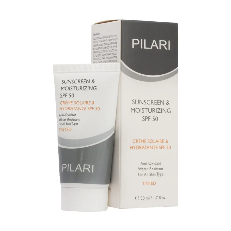 کرم ضد آفتاب رنگی پیلاری SPF 50 مدل TINTED ‌مناسب پوست‌های حجم میلی‌لیتر