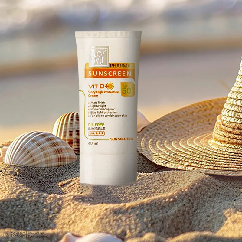 کرم ضدآفتاب بیرنگ مای +SPF50 مدل فارما سان سلوشن، مناسب پوستهای چرب و مختلط، حجم 40 میلیلیتر