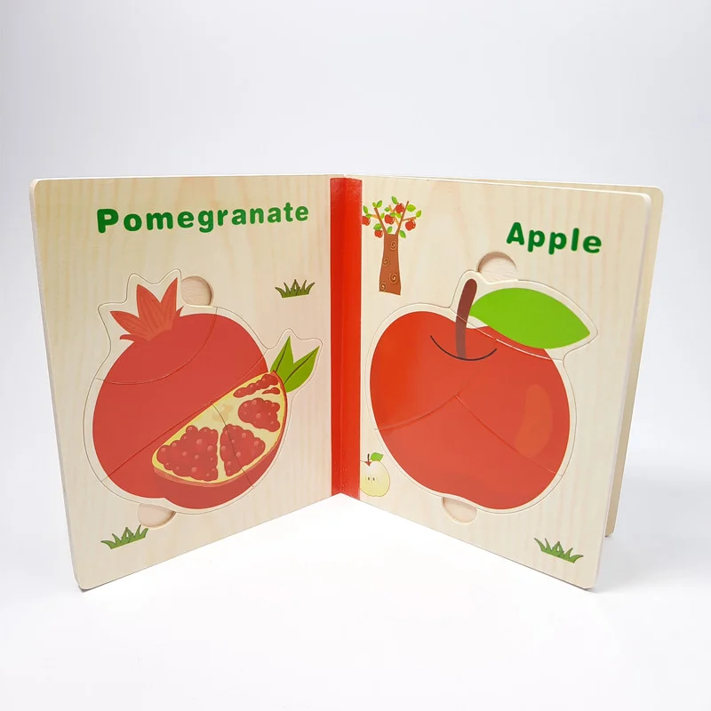 پازل آموزشی مدل جورچین کتابی میوه