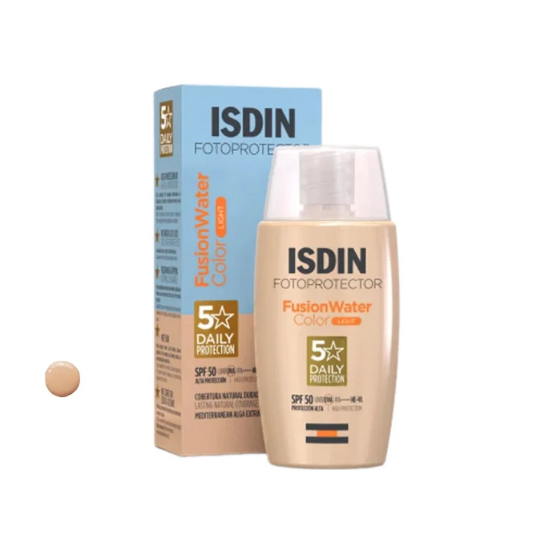 کرم ضد آفتاب رنگی ایزدین SPF 50 مدل FCL مناسب انواع پوست حجم 50 میلیلیتر