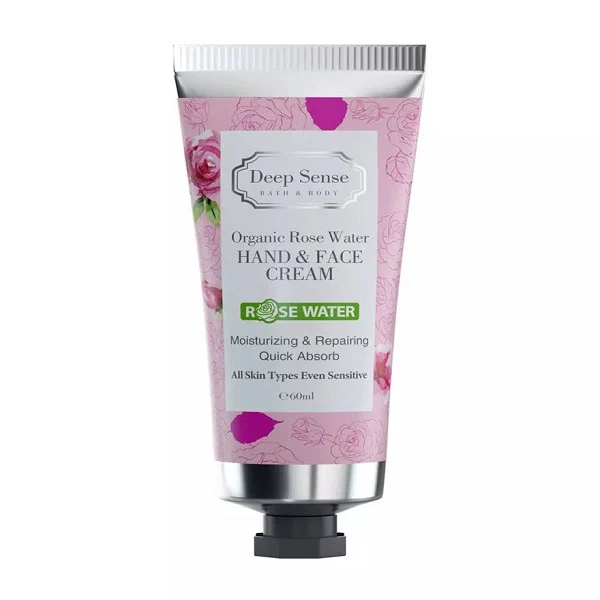 کرم مرطوب‌کننده دیپ سنس مدل ROSE WATER حجم 60 میلی‌لیتر