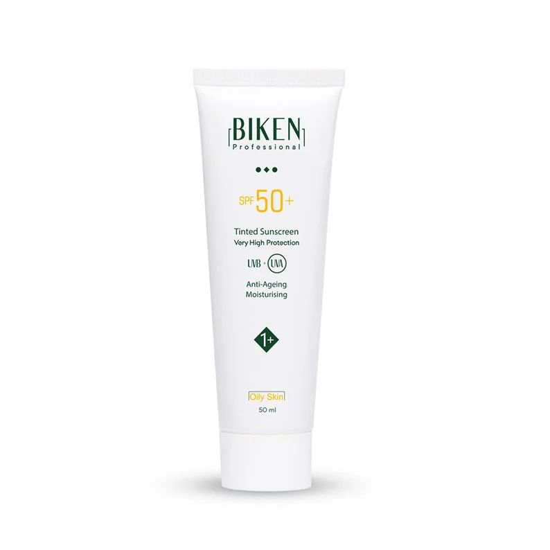 کرم ضدآفتاب رنگی بیکن +SPF50 شماره +1، مناسب پوست‌های چرب، حجم 50 میلی‌لیتر