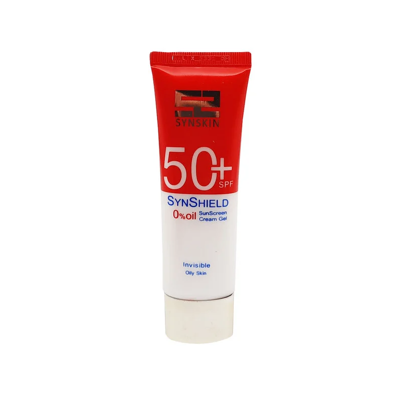 فلوئید ضدآفتاب بدون رنگ ساین اسکین SPF50 مدل SYN SHIELD، مناسب پوست‌های چرب، حجم 50 میلی‌لیتر