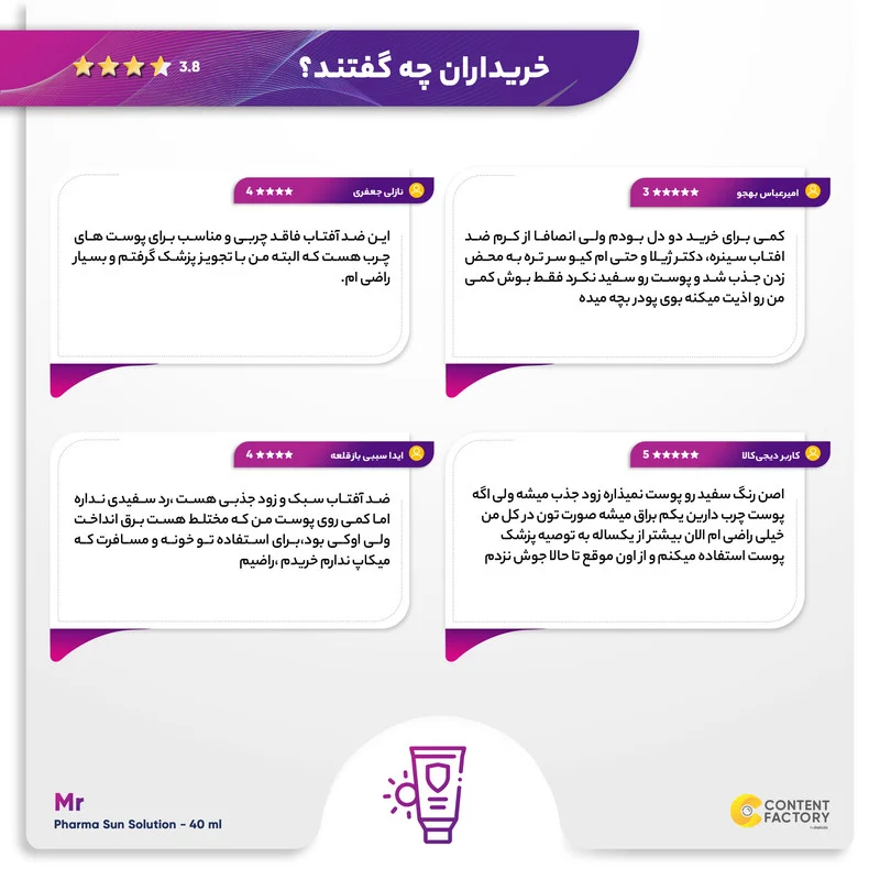 کرم ضدآفتاب بیرنگ مای +SPF50 مدل فارما سان سلوشن، مناسب پوستهای چرب و مختلط، حجم 40 میلیلیتر