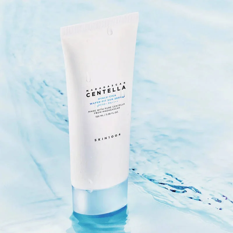 ژل ضد آفتاب بیرنگ اسکین 1004 SPF50 مدل Centella محافظ UVA،UVB مناسب برای انواع پوست حجم 100 میلی لیتر