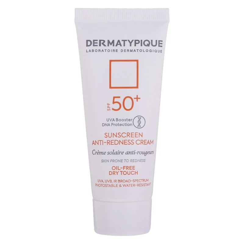 کرم ضد آفتاب بدون رنگ درماتیپیک SPF50 مدل Anti_redness ‌محافط UVB, UVA مناسب انواع پوست حجم 40 میلی‌لیتر