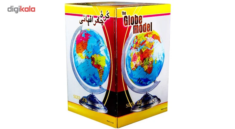 کره جغرافیایی مدل پایه فلزی سایز 23