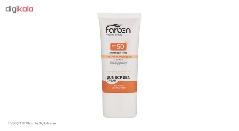 کرم ضد آفتاب فاربن مدل Anti-wrinkle حجم 50 میلی لیتر