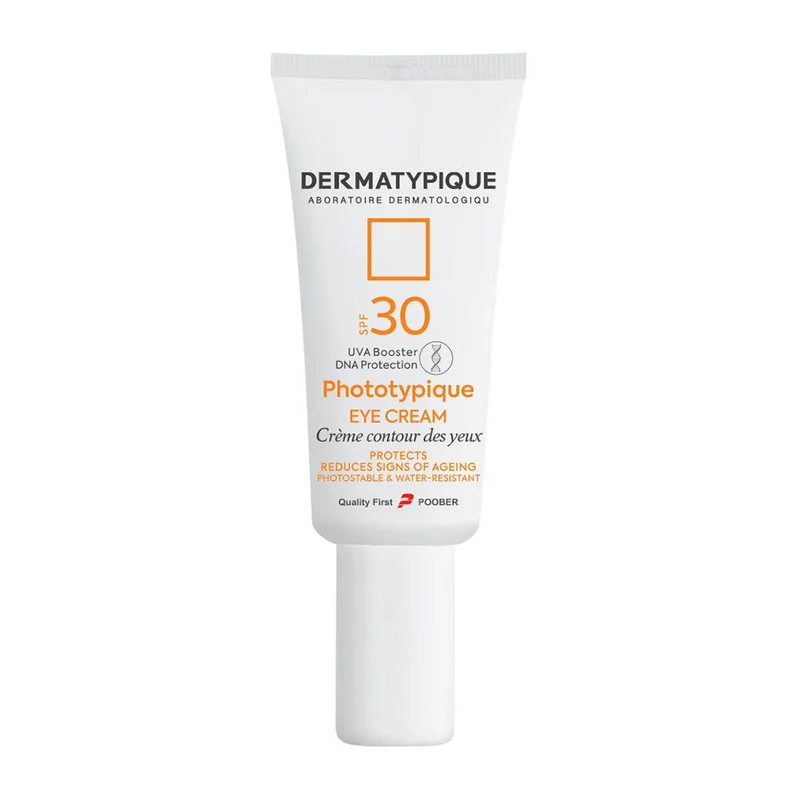 کرم ضد آفتاب بی رنگ دور چشم درماتیپیک SPF 30 مدل Phototypique محافظ UVA ،UVB مناسب برای انواع پوست حجم 20 میلی‌لیتر