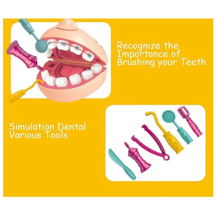 خمیر بازی مدل ست دندان پزشکی طرح Smart Dentist کد EK6024
