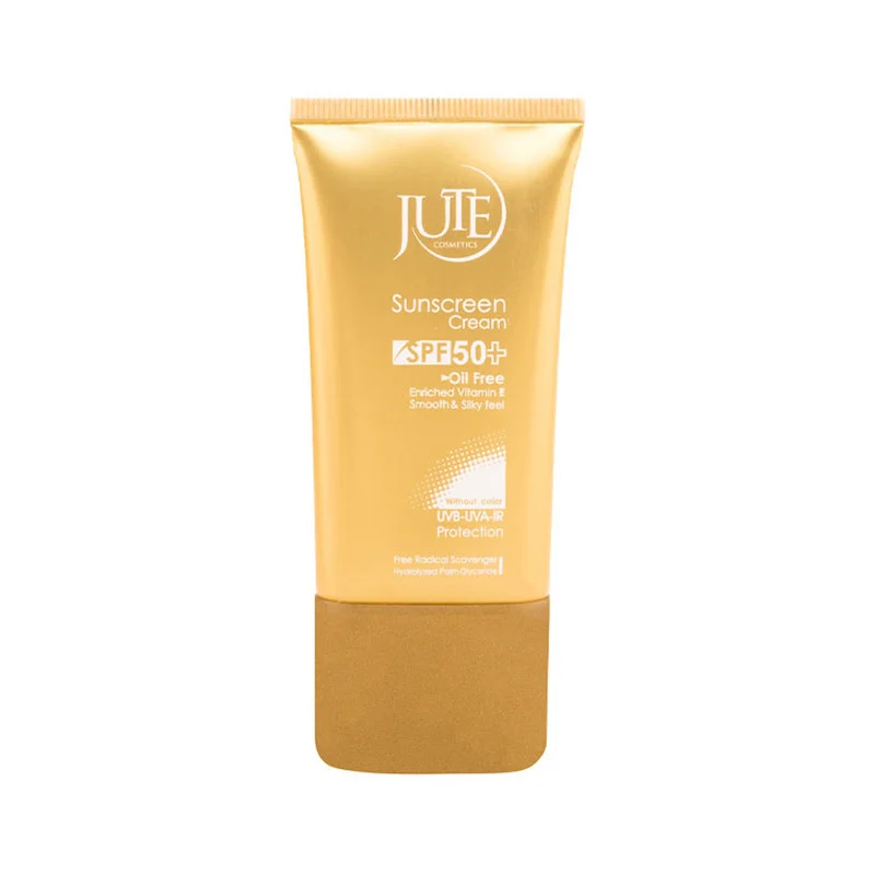 کرم ضد آفتاب بی‌رنگ ژوت، SPF 50، مدل smooth silky feel، مناسب پوست‌های چرب حجم 40 میلی‌لیتر، محافظت‌کننده در برابر اشعه‌های UVA و UVB، دارای فرمولاسیون فاقد چربی، با ماندگاری 2 ساعته