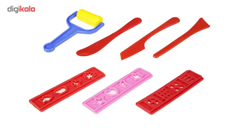 خمیربازی 10 رنگ آریا مدل A-1068