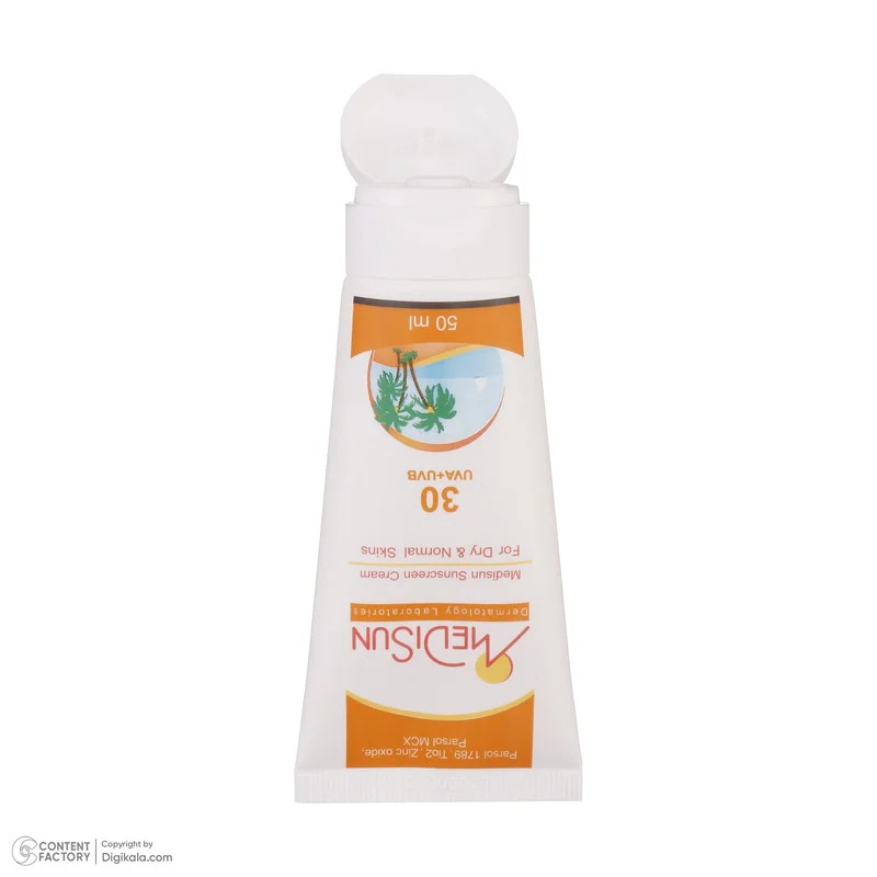 کرم ضدآفتاب مدیسان SPF30، حجم 50 میلی‌لیتر